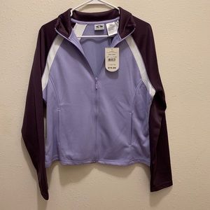 New purple Athletic Wear jacket size L